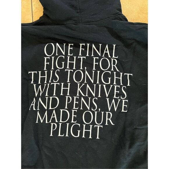 Vintage Early Black Veil Brides We Stitch These Wounds 2010 Black Hoodie S RARE - Picture 5 of 5